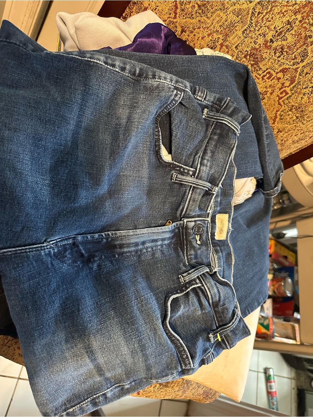 MOTHER Blue Denim Jeans